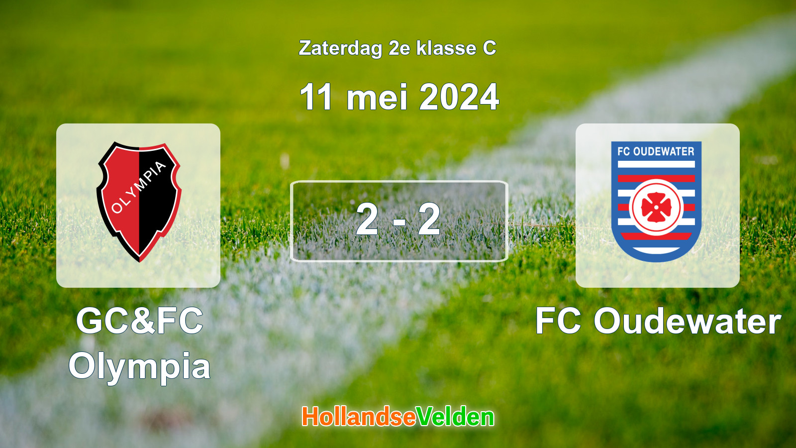 Gespeelde wedstrijd: GC&FC Olympia - FC Oudewater 2 - 2 (11 mei 2024)