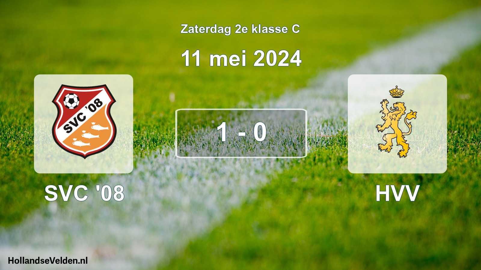 Gespeelde wedstrijd: SVC '08 - HVV 1 - 0 (11 mei 2024)