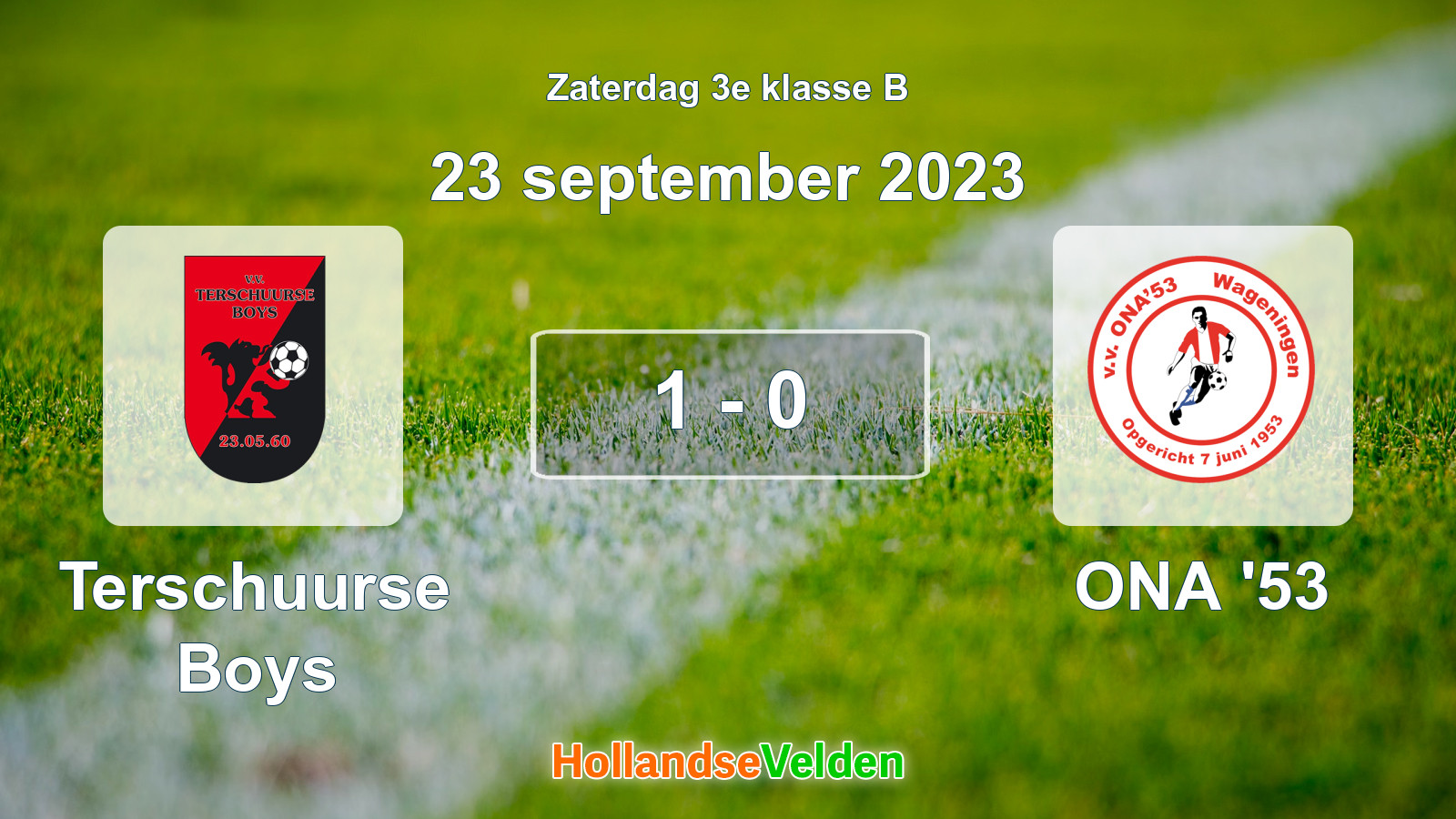 Gespeelde wedstrijd: Terschuurse Boys - ONA '53 1 - 0 (23 september 2023)