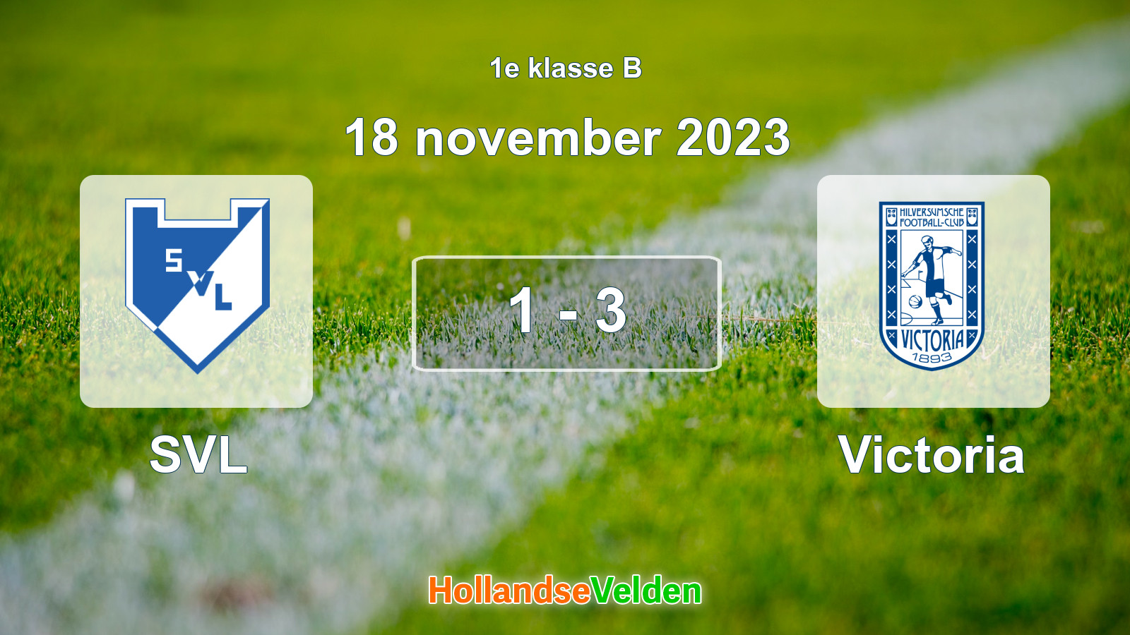 Gespeelde wedstrijd: SVL - Victoria 1 - 3 (18 november 2023)