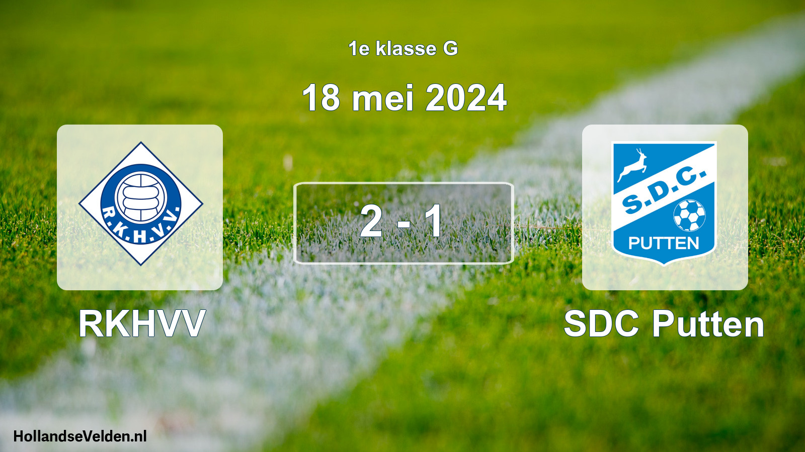 Gespeelde wedstrijd: RKHVV - SDC Putten 2 - 1 (18 mei 2024)