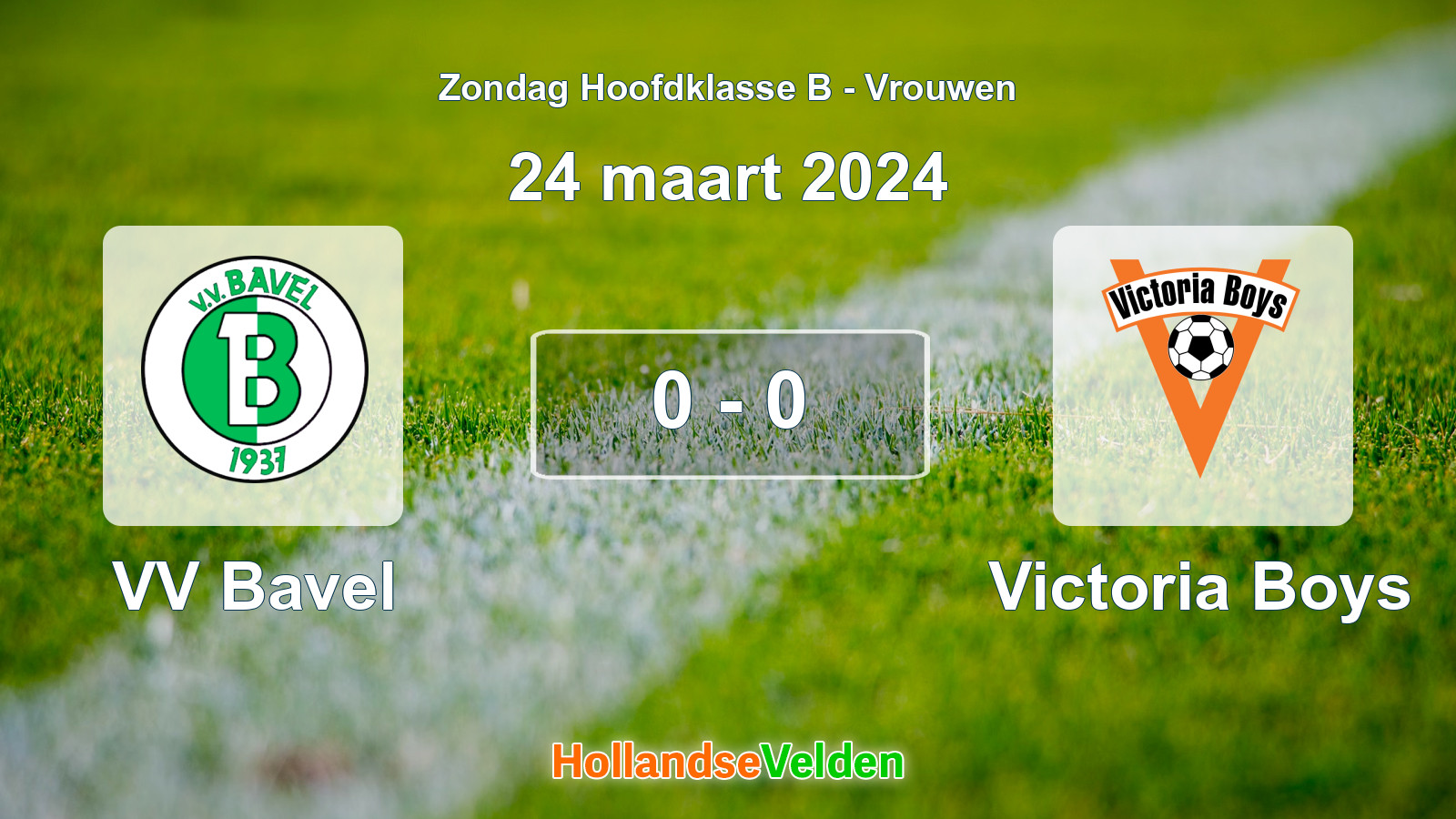 Gespeelde wedstrijd: VV Bavel - Victoria Boys 0 - 0 (24 maart 2024)