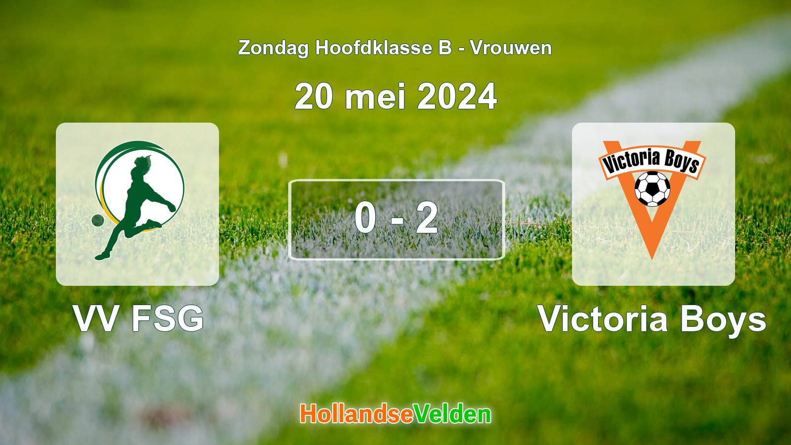 Gespeelde wedstrijd: VV FSG - Victoria Boys 0 - 2 (20 mei 2024)