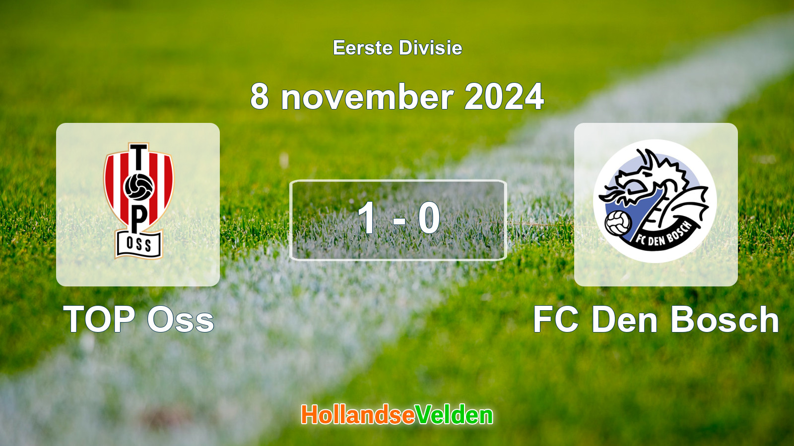 Gespeelde wedstrijd: TOP Oss - FC Den Bosch 1 - 0 (8 november 2024)
