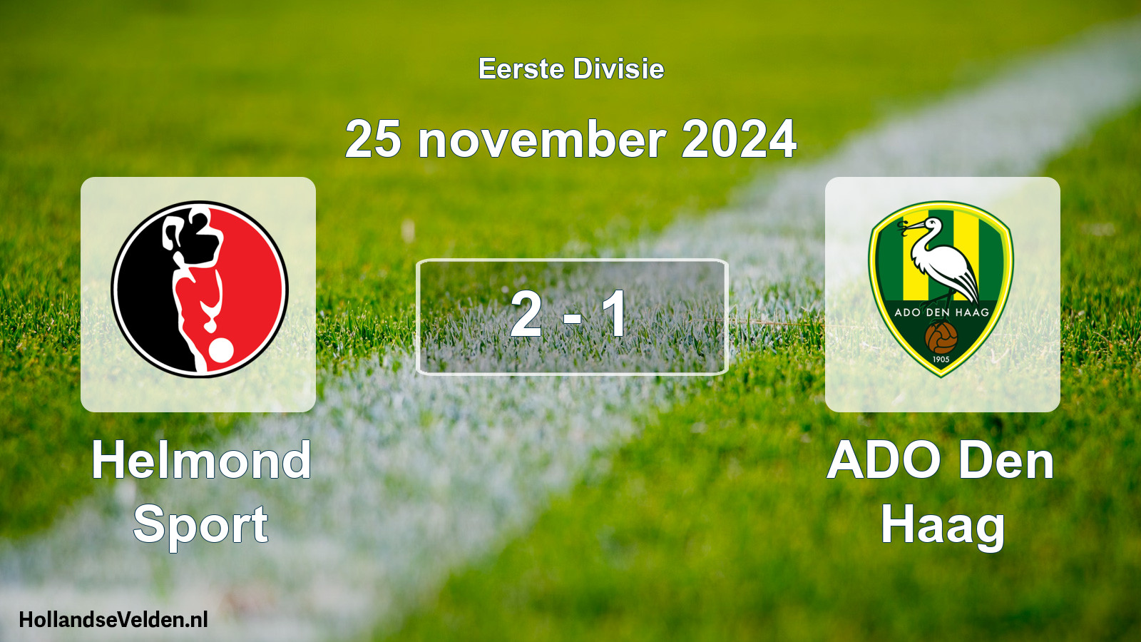 Gespeelde wedstrijd: Helmond Sport - ADO Den Haag 2 - 1 (25 november 2024)