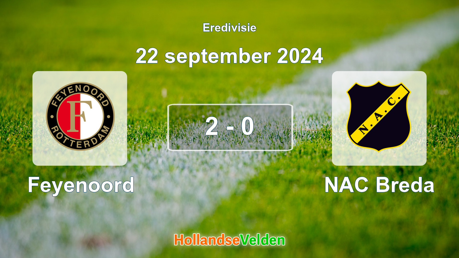 Gespeelde wedstrijd: Feyenoord - NAC Breda 2 - 0 (22 september 2024)