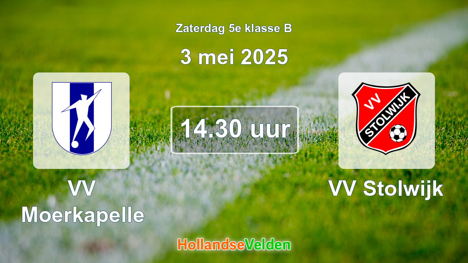Geplande wedstrijd: VV Moerkapelle - VV Stolwijk (3 mei 2025)