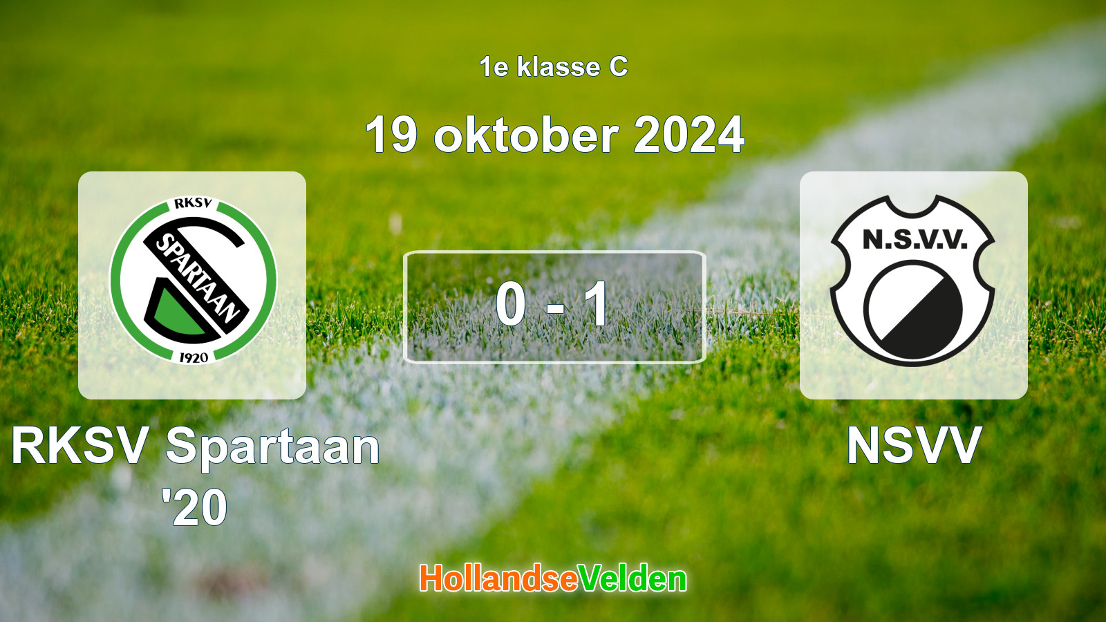 Gespeelde wedstrijd: RKSV Spartaan '20 - NSVV 0 - 1 (19 oktober 2024)