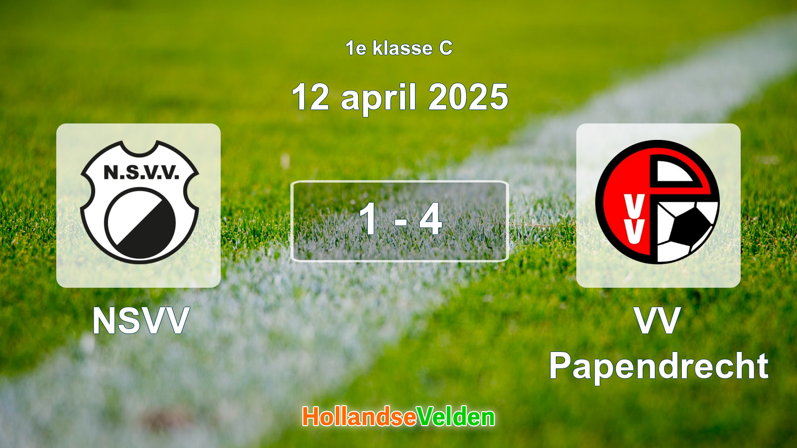 Gespeelde wedstrijd: NSVV - VV Papendrecht 1 - 4 (12 april 2025)