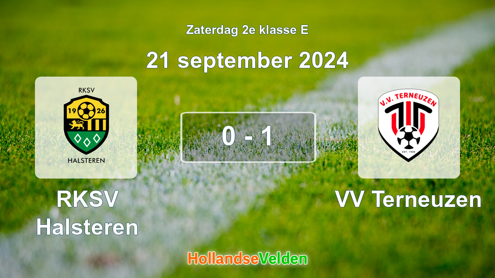 Gespeelde wedstrijd: RKSV Halsteren - VV Terneuzen 0 - 1 (21 september 2024)