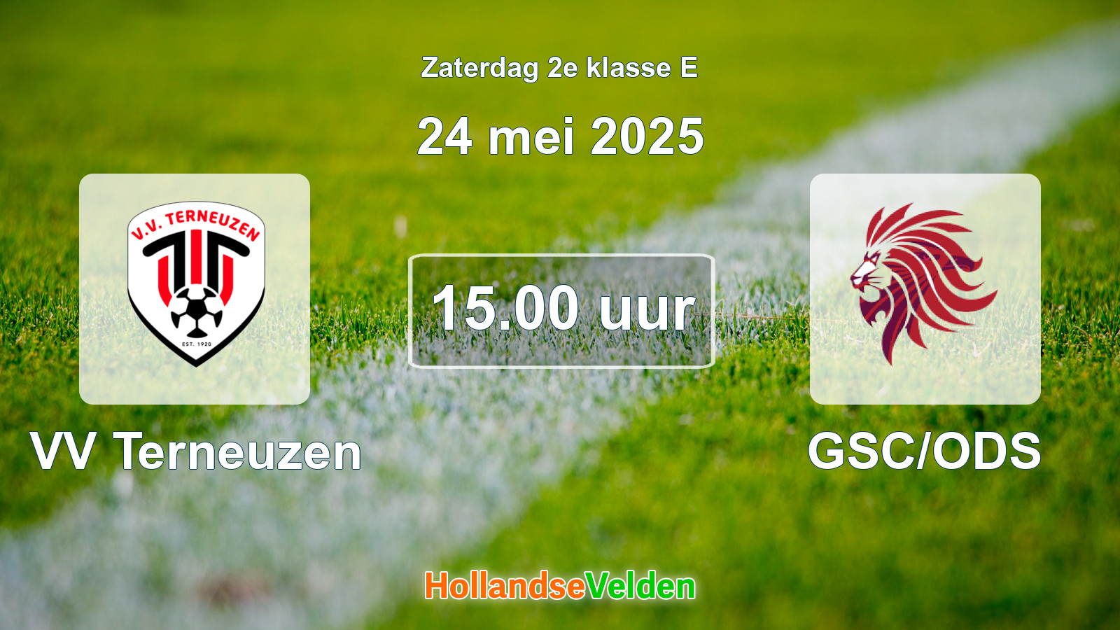 Geplande wedstrijd: VV Terneuzen - GSC/ODS (24 mei 2025)