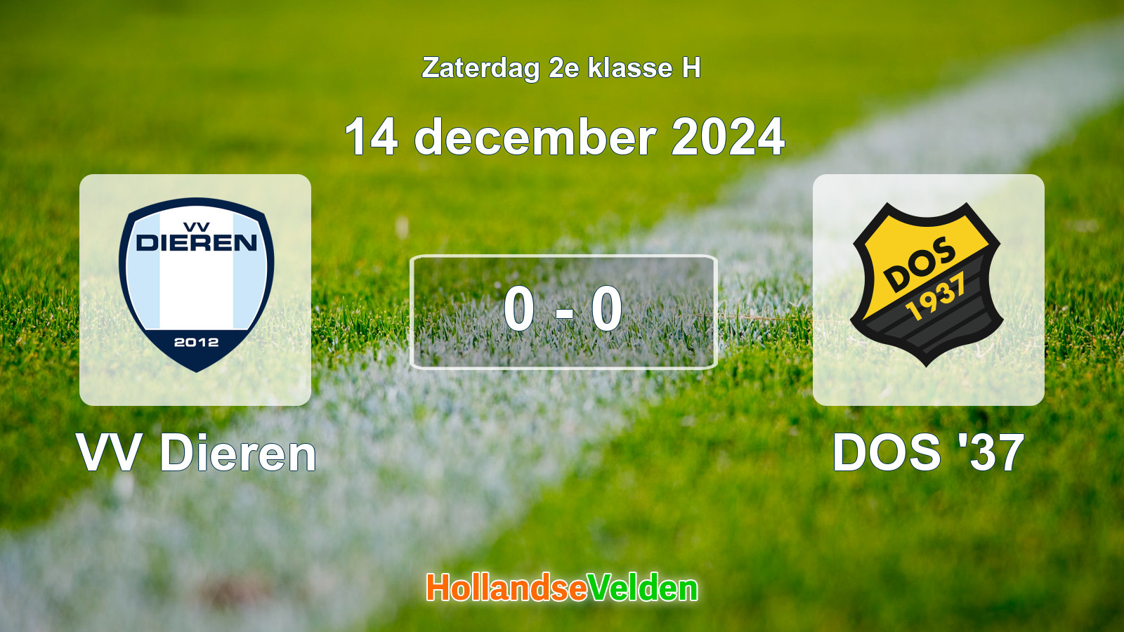 Gespeelde wedstrijd: VV Dieren - DOS '37 0 - 0 (14 december 2024)