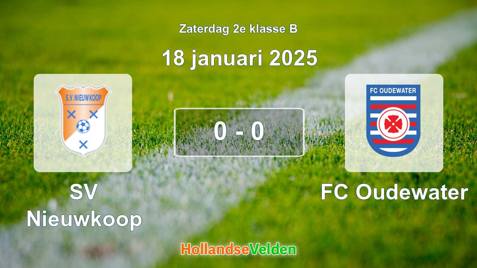 Gespeelde wedstrijd: SV Nieuwkoop - FC Oudewater 0 - 0 (18 januari 2025)