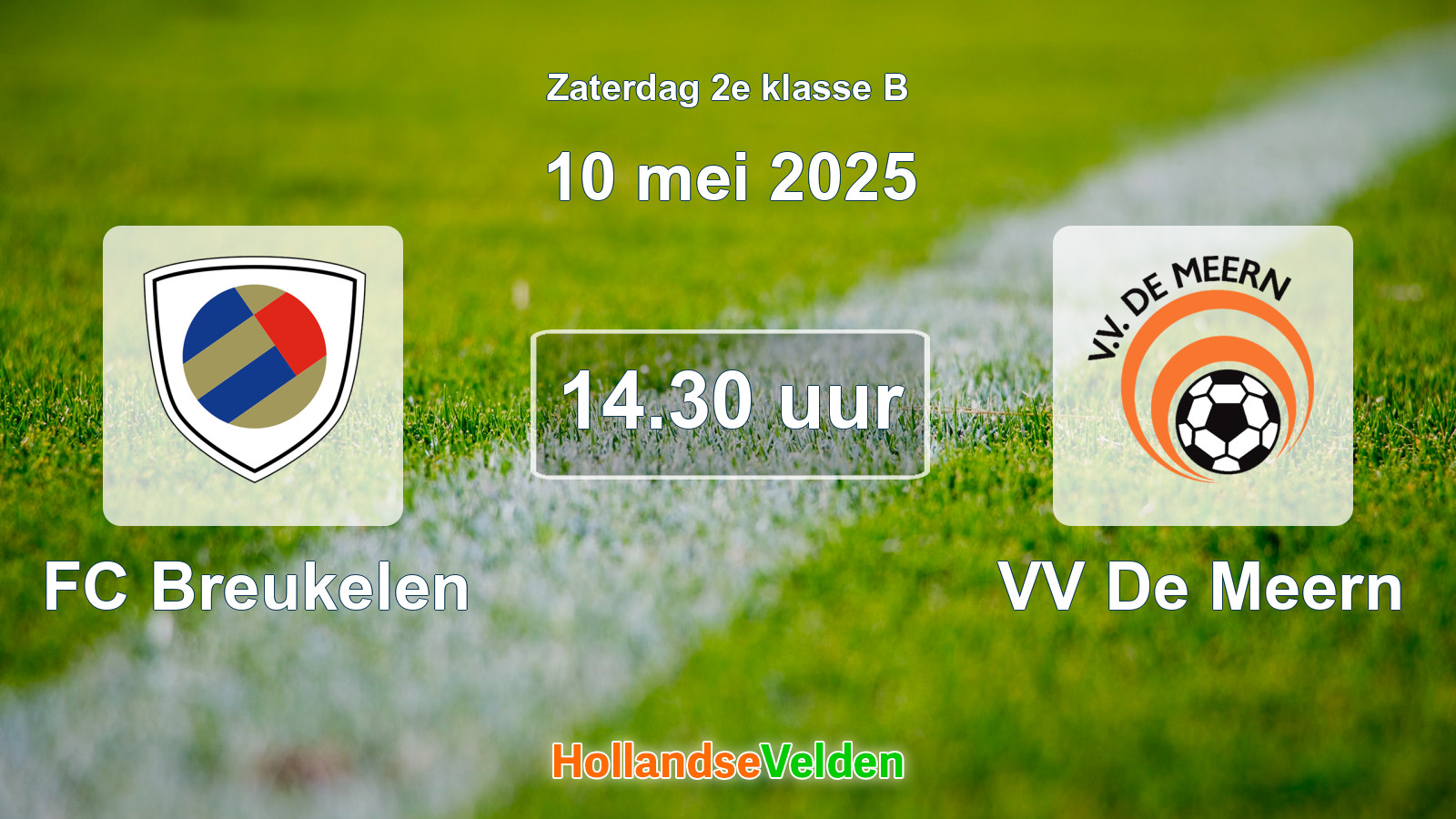 Geplande wedstrijd: FC Breukelen - VV De Meern (10 mei 2025)
