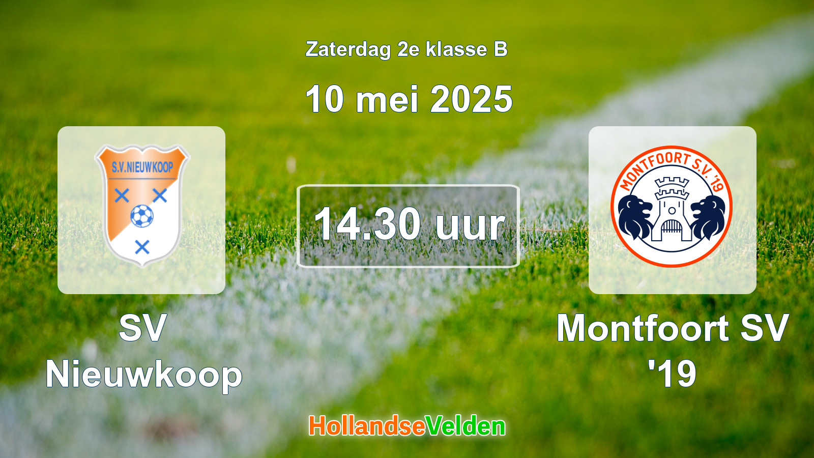 Geplande wedstrijd: SV Nieuwkoop - Montfoort SV '19 (10 mei 2025)