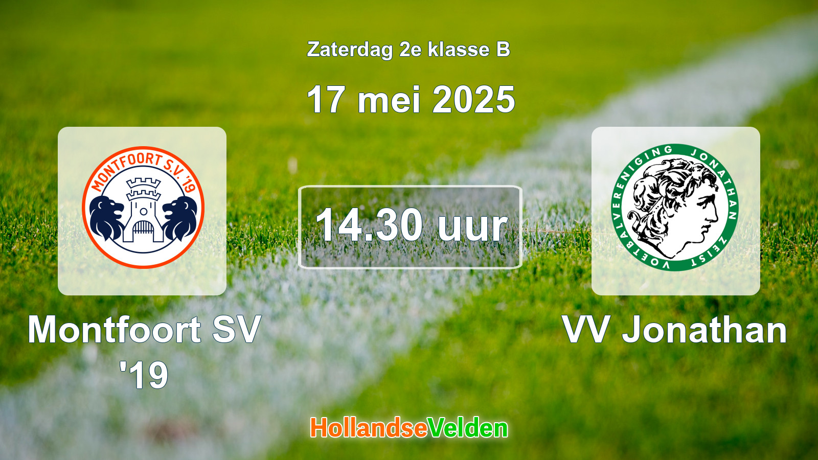 Geplande wedstrijd: Montfoort SV '19 - VV Jonathan (17 mei 2025)