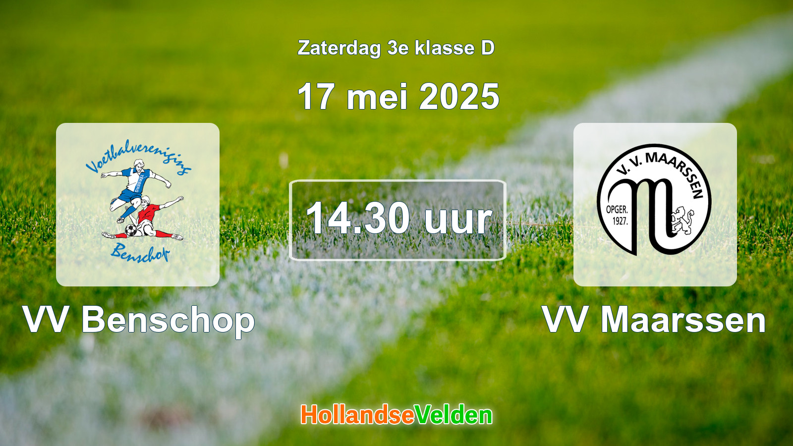 Geplande wedstrijd: VV Benschop - VV Maarssen (17 mei 2025)