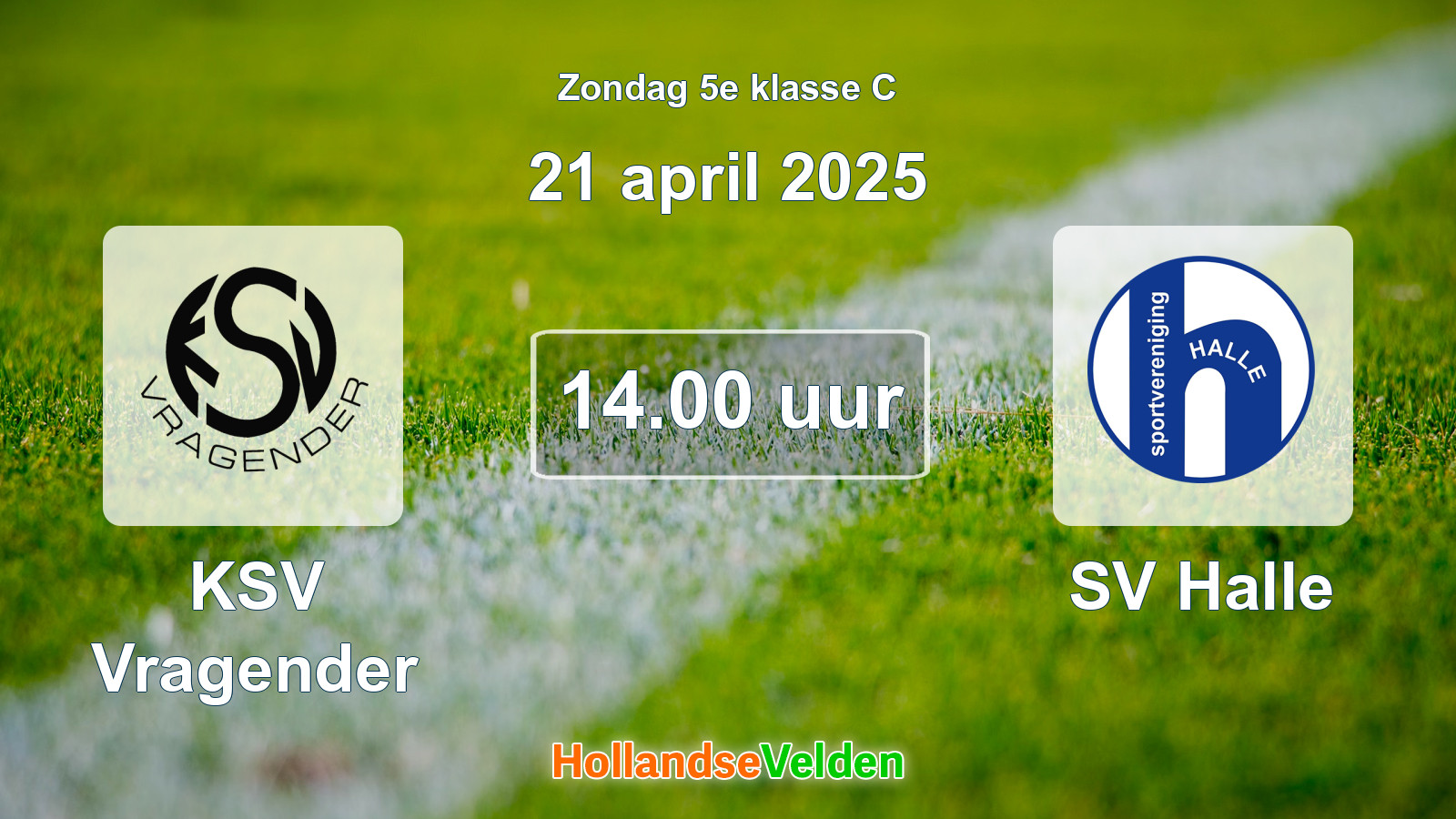 Gespeelde wedstrijd: KSV Vragender - SV Halle 0 - 1 (21 april 2025)