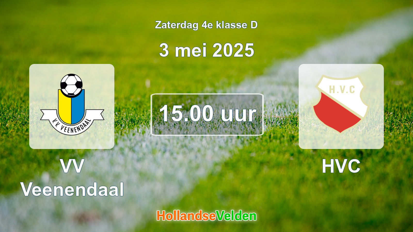 Geplande wedstrijd: VV Veenendaal - HVC (3 mei 2025)
