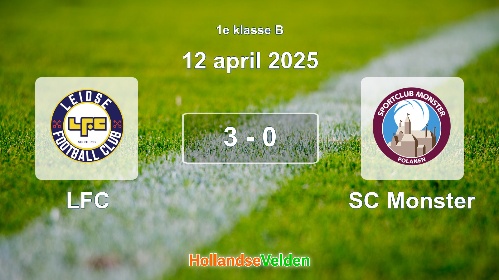 Gespeelde wedstrijd: LFC - SC Monster 3 - 0 (12 april 2025)