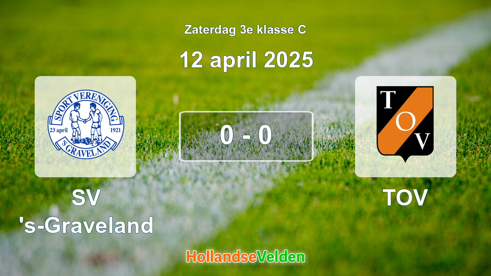 Gespeelde wedstrijd: SV 's-Graveland - TOV 0 - 0 (12 april 2025)