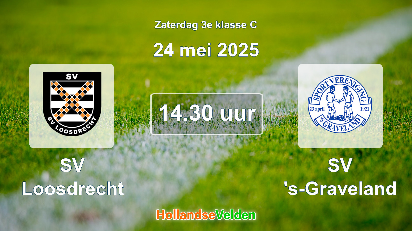 Geplande wedstrijd: SV Loosdrecht - SV 's-Graveland (24 mei 2025)
