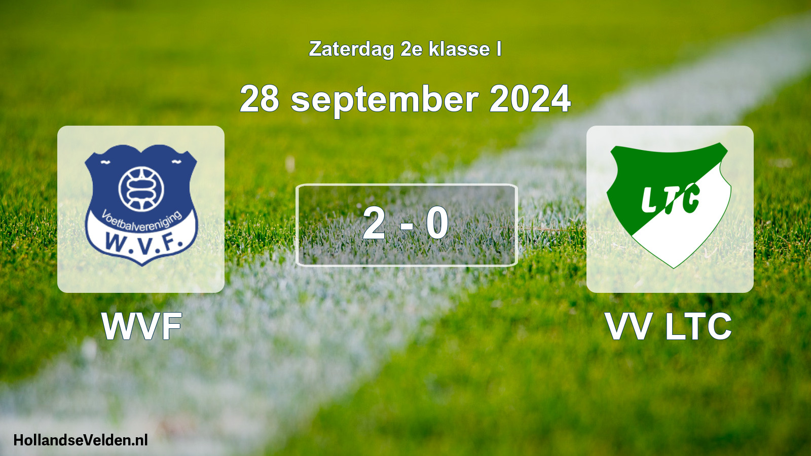 Gespeelde wedstrijd: WVF - VV LTC 2 - 0 (28 september 2024)