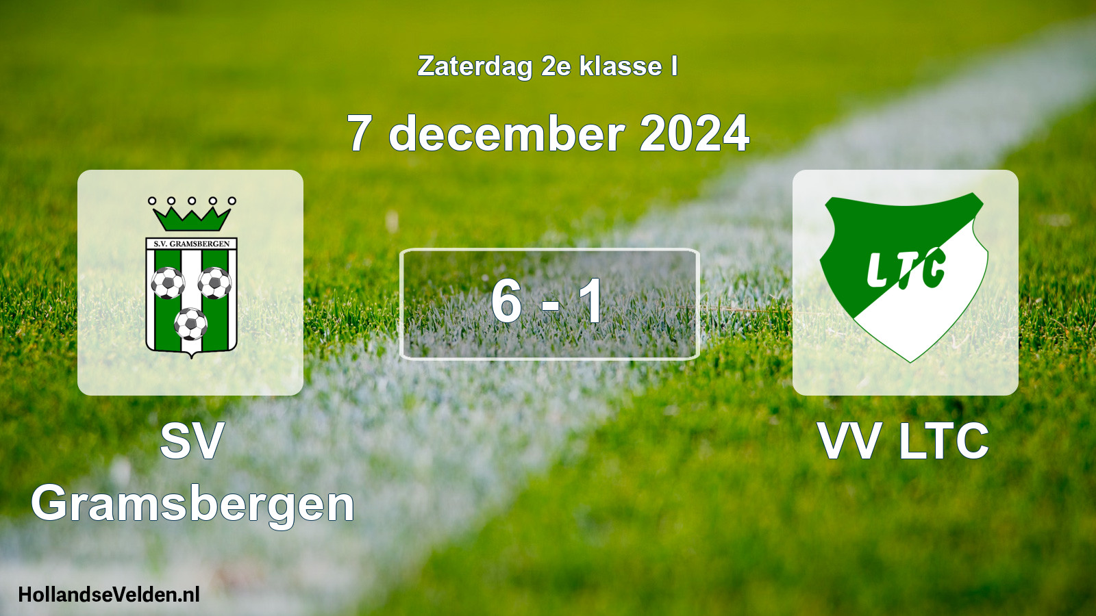 Gespeelde wedstrijd: SV Gramsbergen - VV LTC 6 - 1 (7 december 2024)