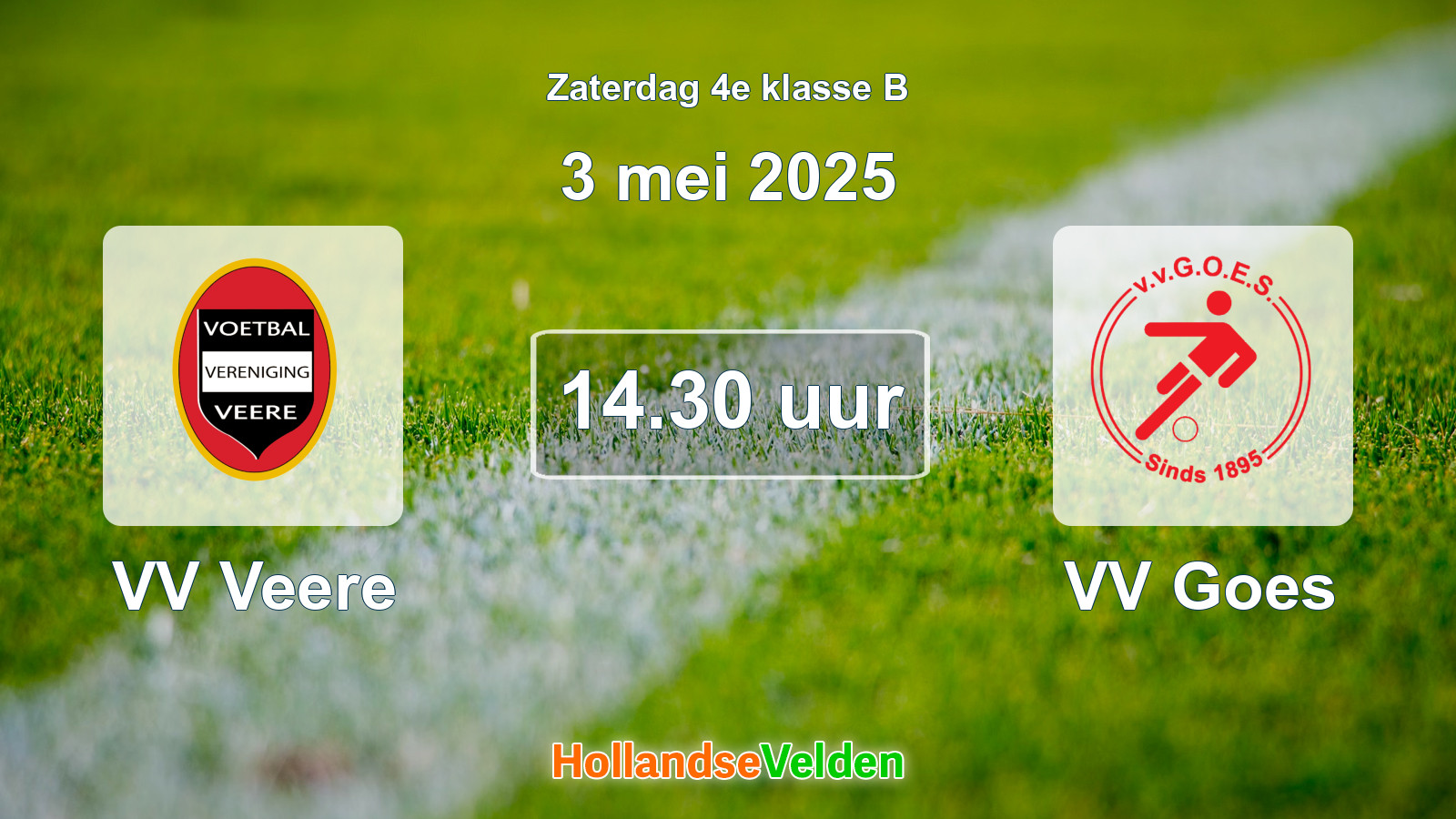 Geplande wedstrijd: VV Veere - VV Goes (3 mei 2025)