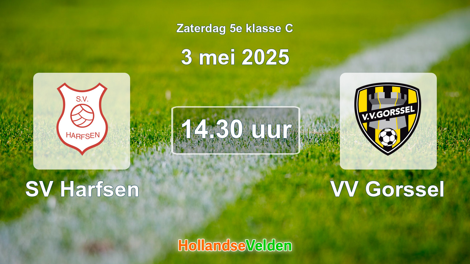 Geplande wedstrijd: SV Harfsen - VV Gorssel (3 mei 2025)