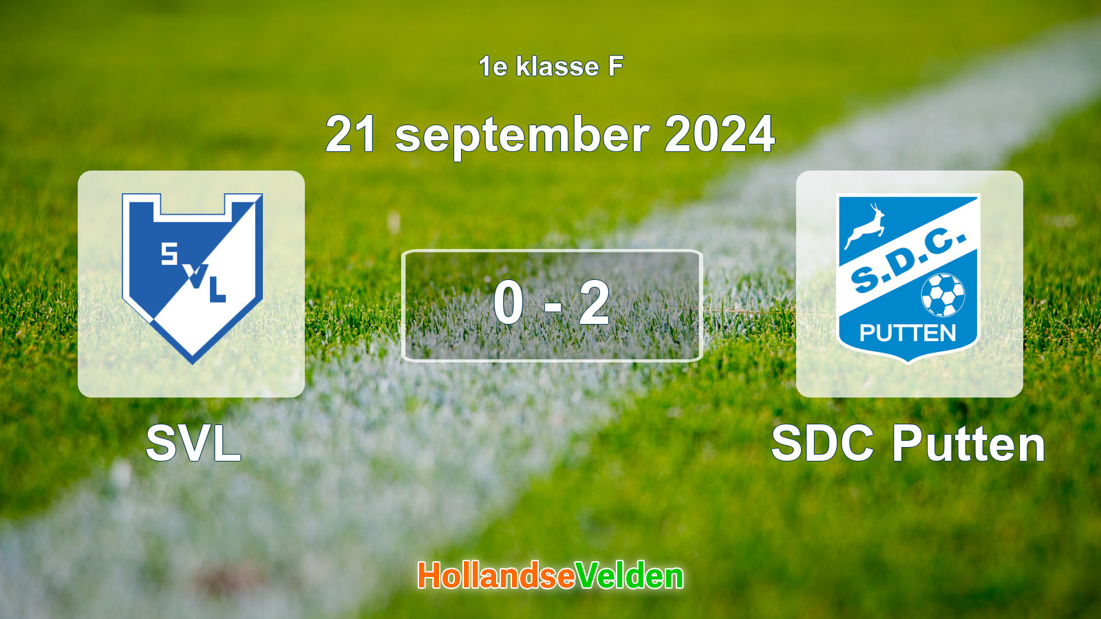 Gespeelde wedstrijd: SVL - SDC Putten 0 - 2 (21 september 2024)