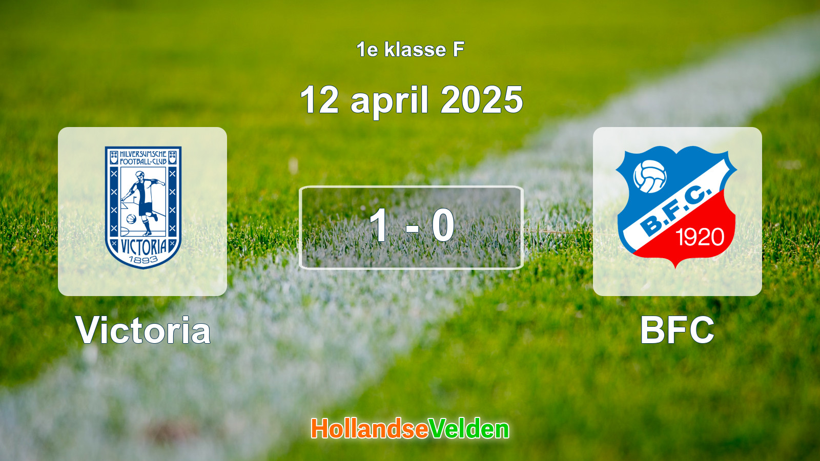 Gespeelde wedstrijd: Victoria - BFC 1 - 0 (12 april 2025)
