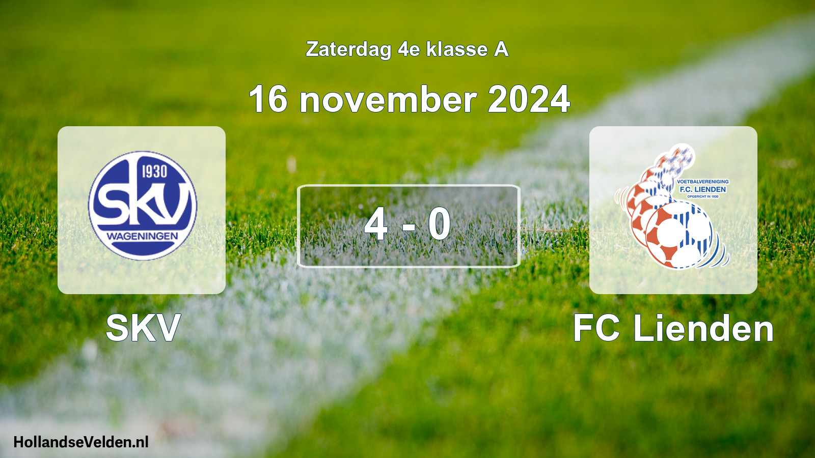 Gespeelde wedstrijd: SKV - FC Lienden 4 - 0 (16 november 2024)