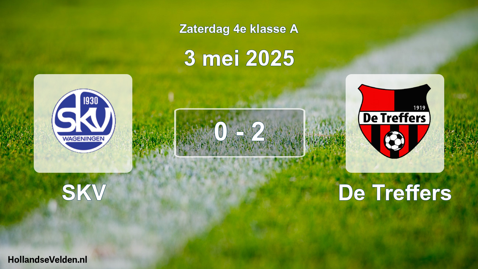 Gespeelde wedstrijd: SKV - De Treffers 0 - 2 (3 mei 2025)