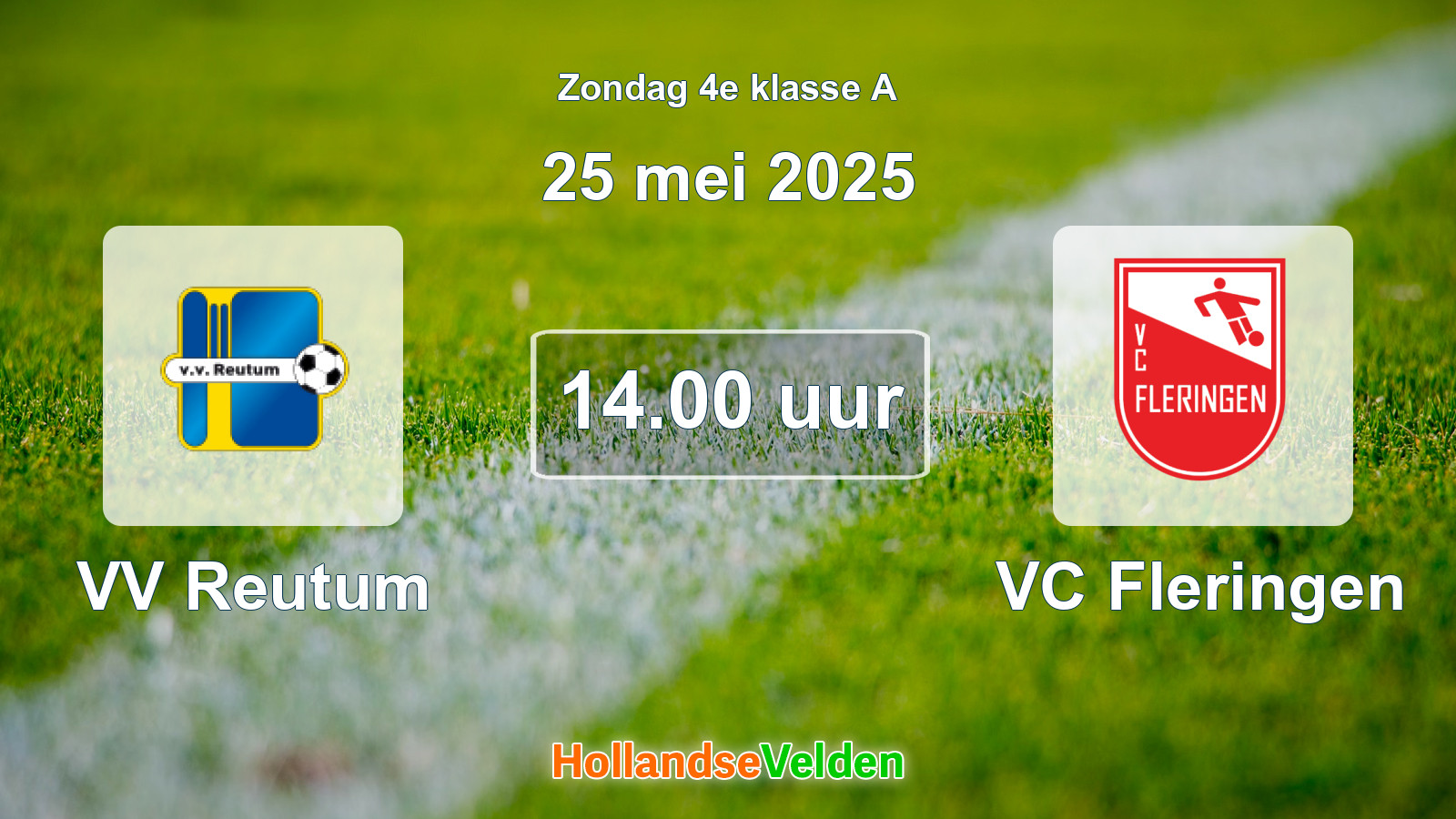 Geplande wedstrijd: VV Reutum - VC Fleringen (25 mei 2025)
