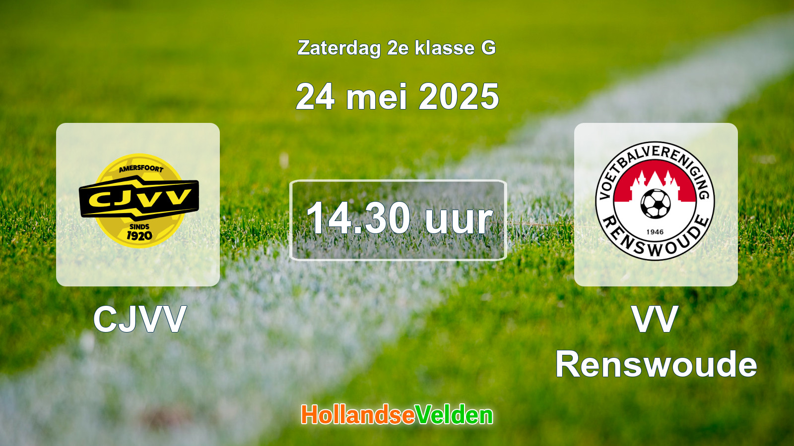 Geplande wedstrijd: CJVV - VV Renswoude (24 mei 2025)