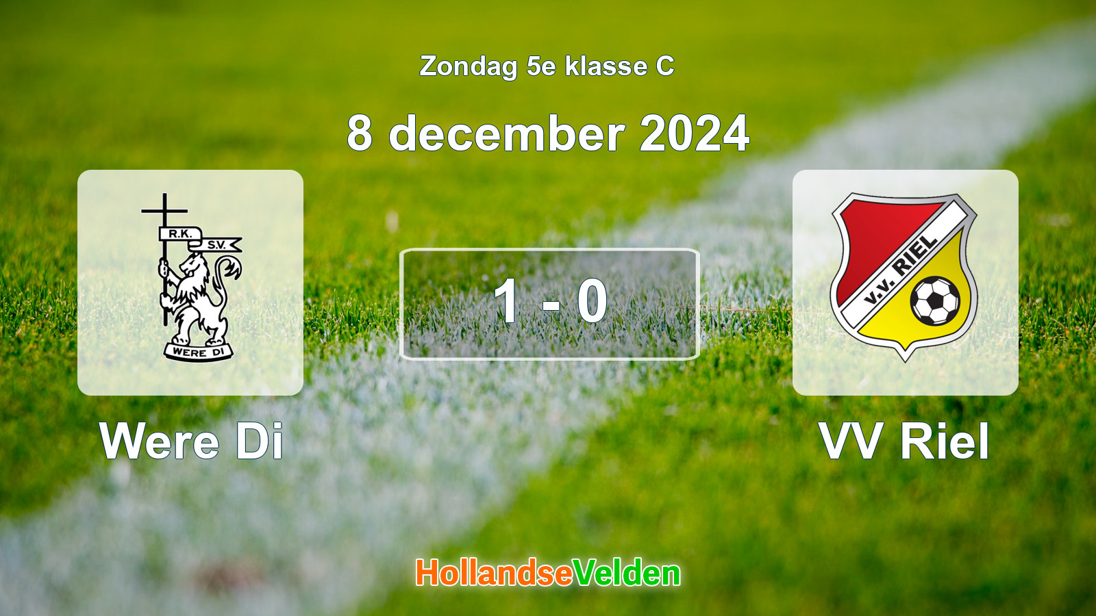 Gespeelde wedstrijd: Were Di - VV Riel 1 - 0 (8 december 2024)