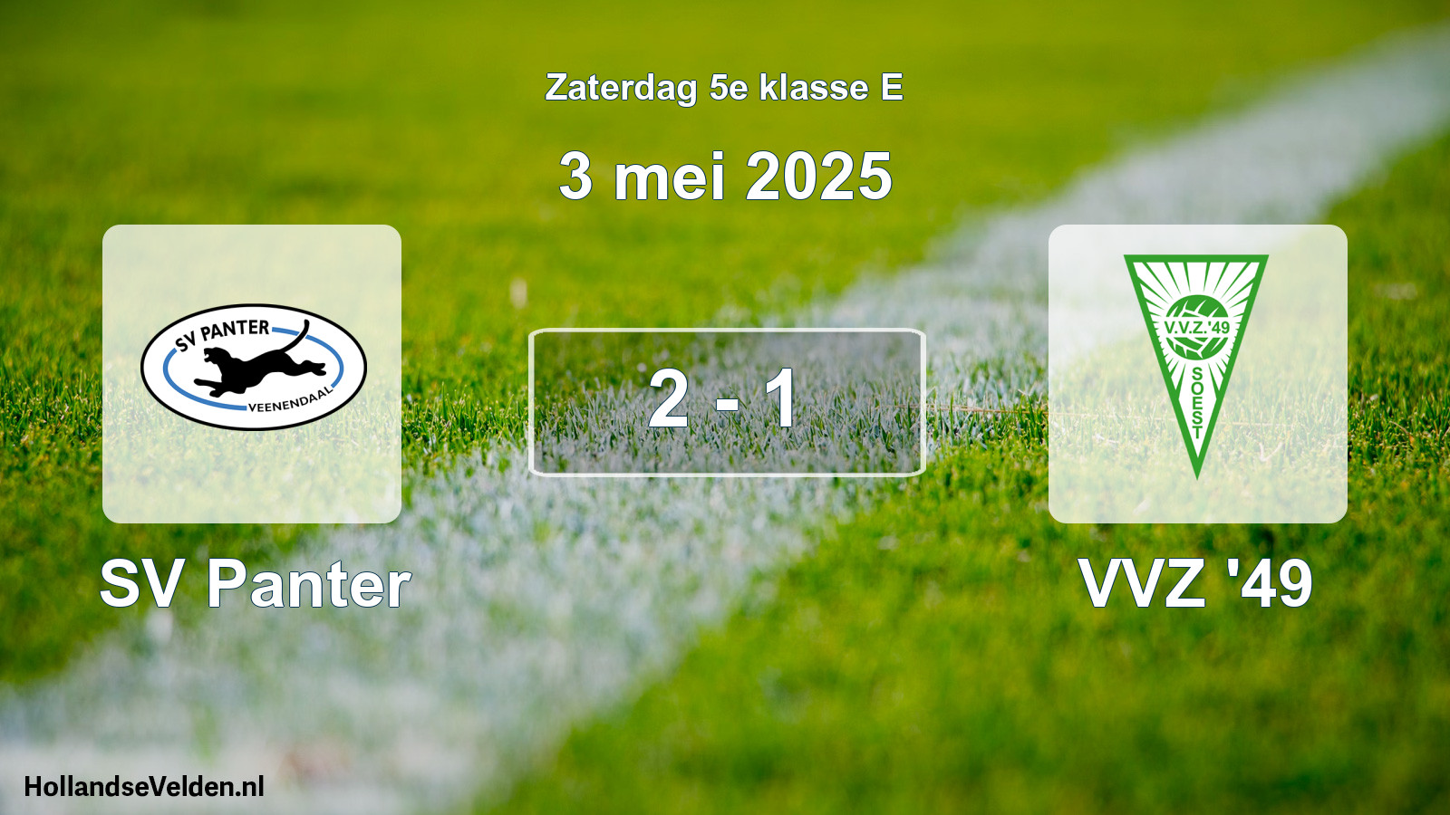 Gespeelde wedstrijd: SV Panter - VVZ '49 2 - 1 (3 mei 2025)