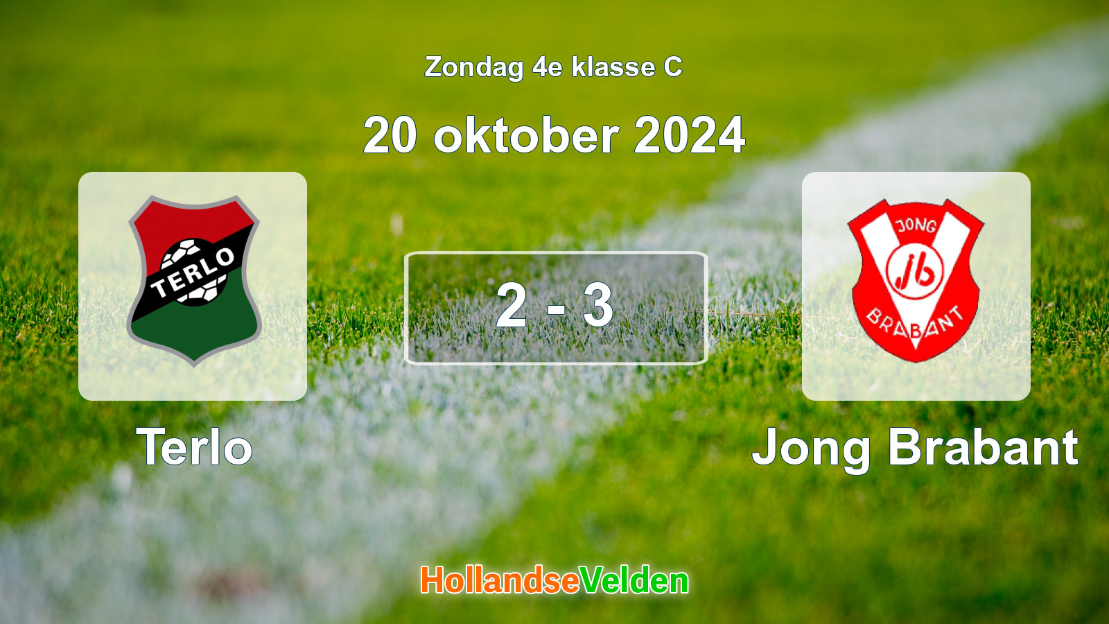 Gespeelde wedstrijd: Terlo - Jong Brabant 2 - 3 (20 oktober 2024)