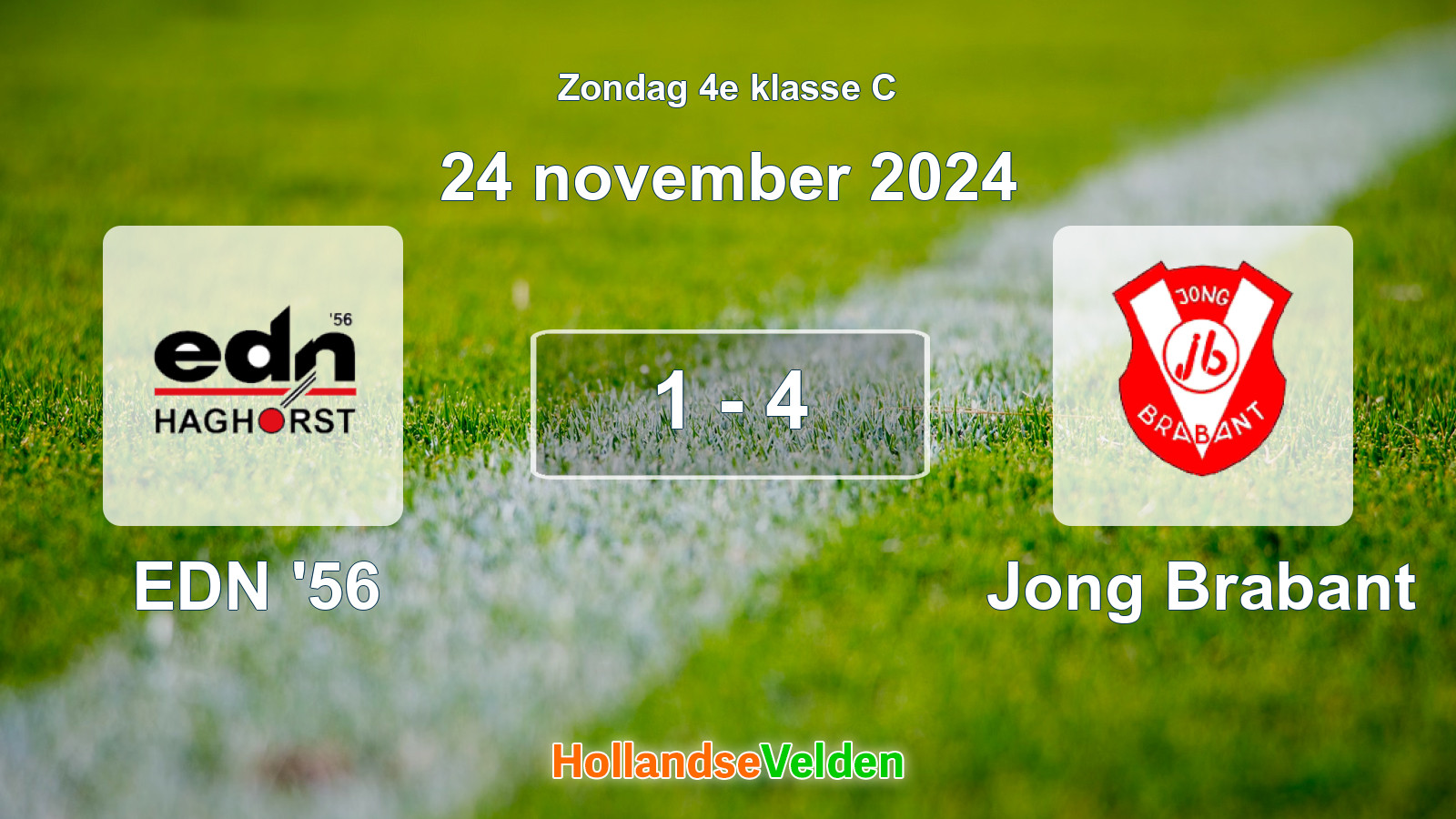 Gespeelde wedstrijd: EDN '56 - Jong Brabant 1 - 4 (24 november 2024)