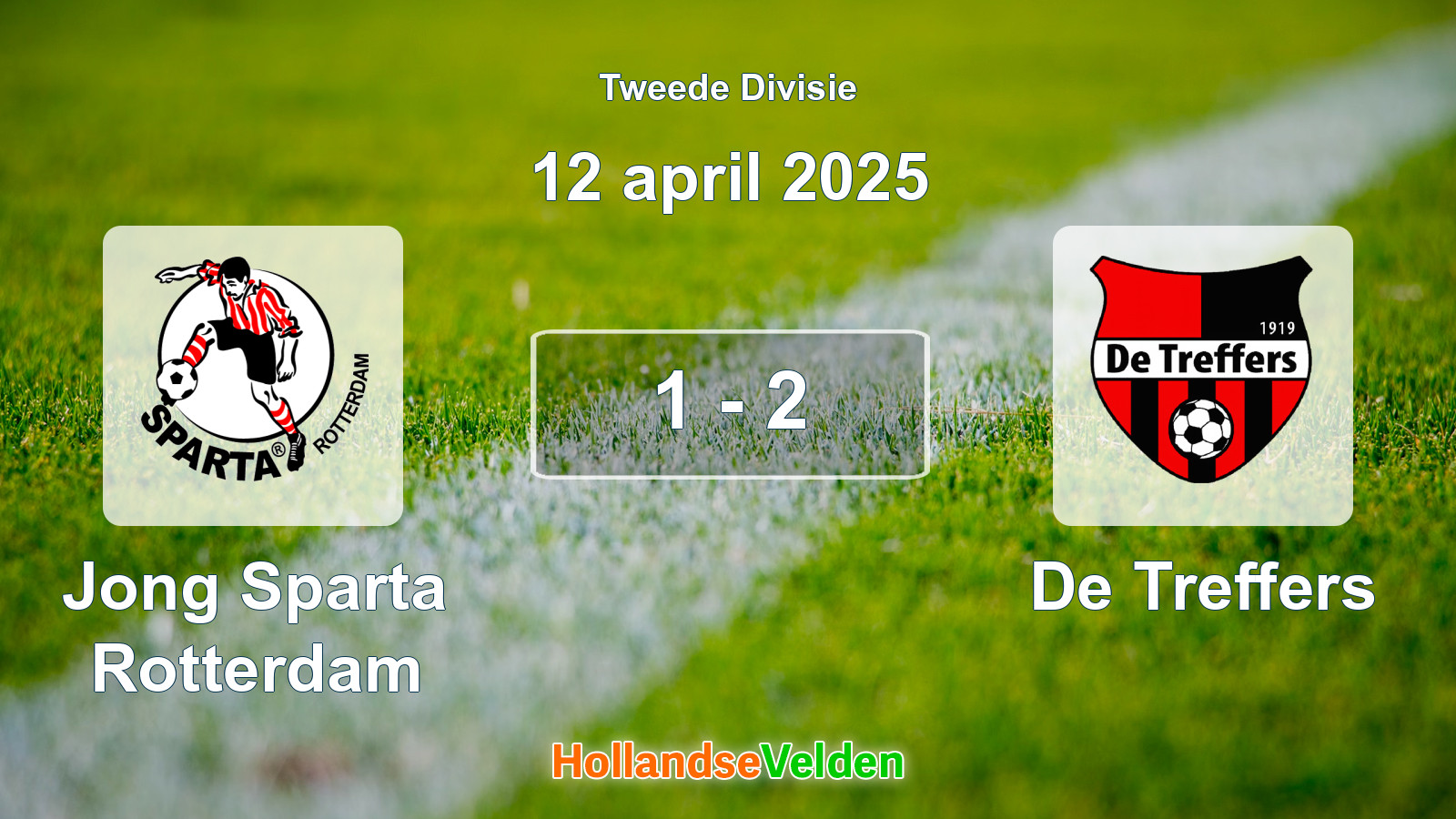 Gespeelde wedstrijd: Jong Sparta Rotterdam - De Treffers 1 - 2 (12 april 2025)