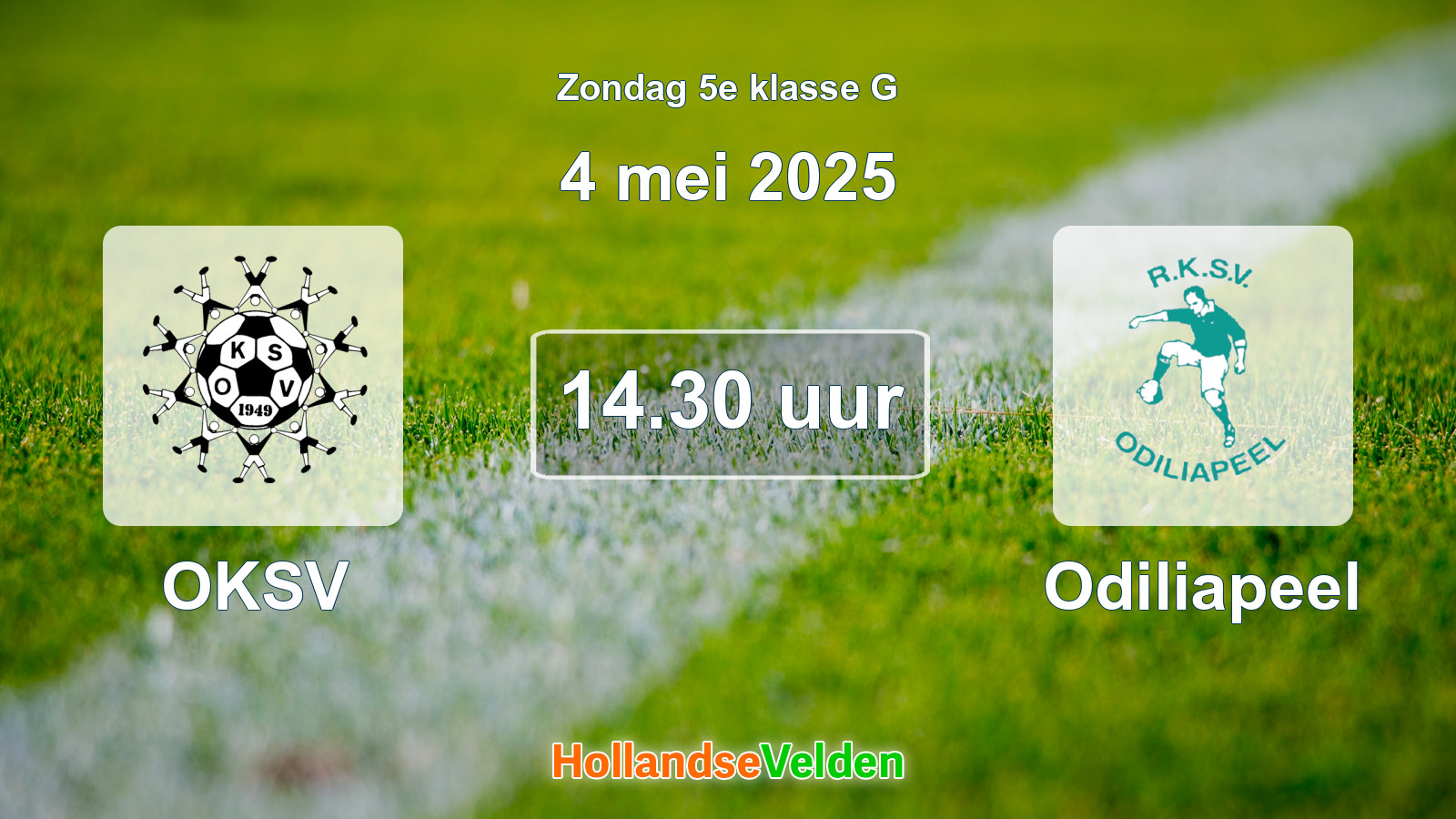 Geplande wedstrijd: OKSV - Odiliapeel (4 mei 2025)