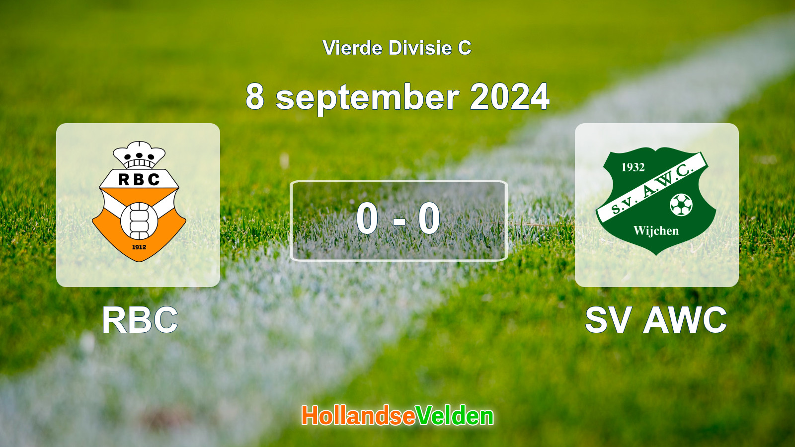 Gespeelde wedstrijd: RBC - SV AWC 0 - 0 (8 september 2024)