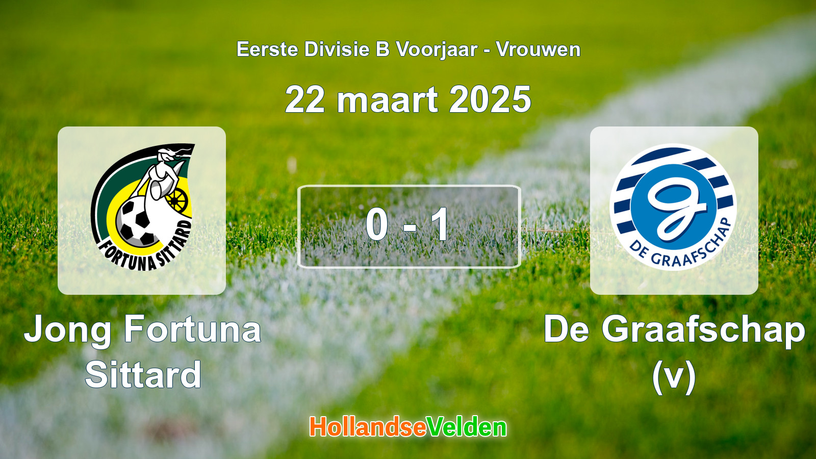Gespeelde wedstrijd: Jong Fortuna Sittard - De Graafschap (v) 0 - 1 (22 maart 2025)