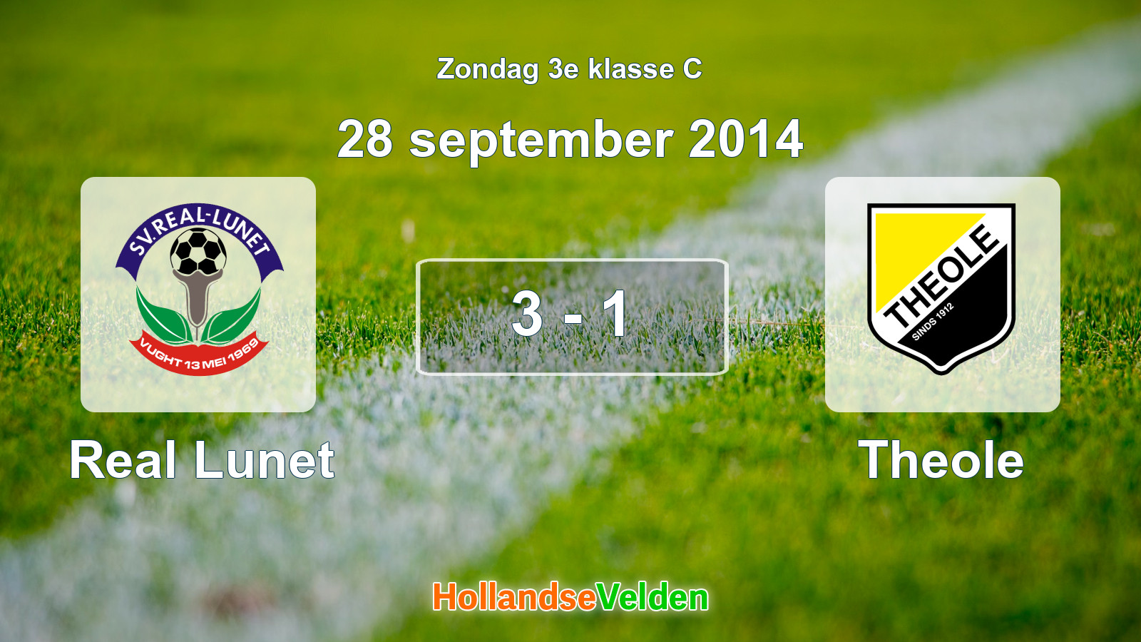 Gespeelde wedstrijd: Real Lunet - Theole 3 - 1 (28 september 2014)