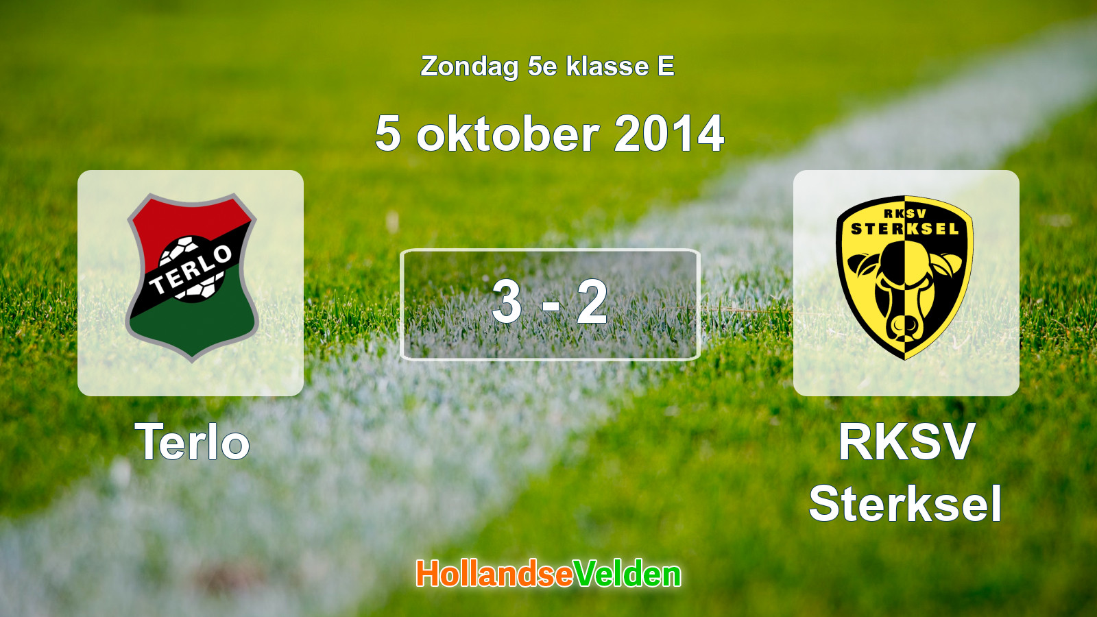 Gespeelde wedstrijd: Terlo - RKSV Sterksel 3 - 2 (5 oktober 2014)