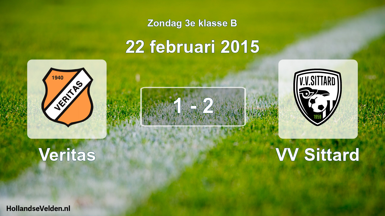 Gespeelde wedstrijd: Veritas - VV Sittard 1 - 2 (22 februari 2015)