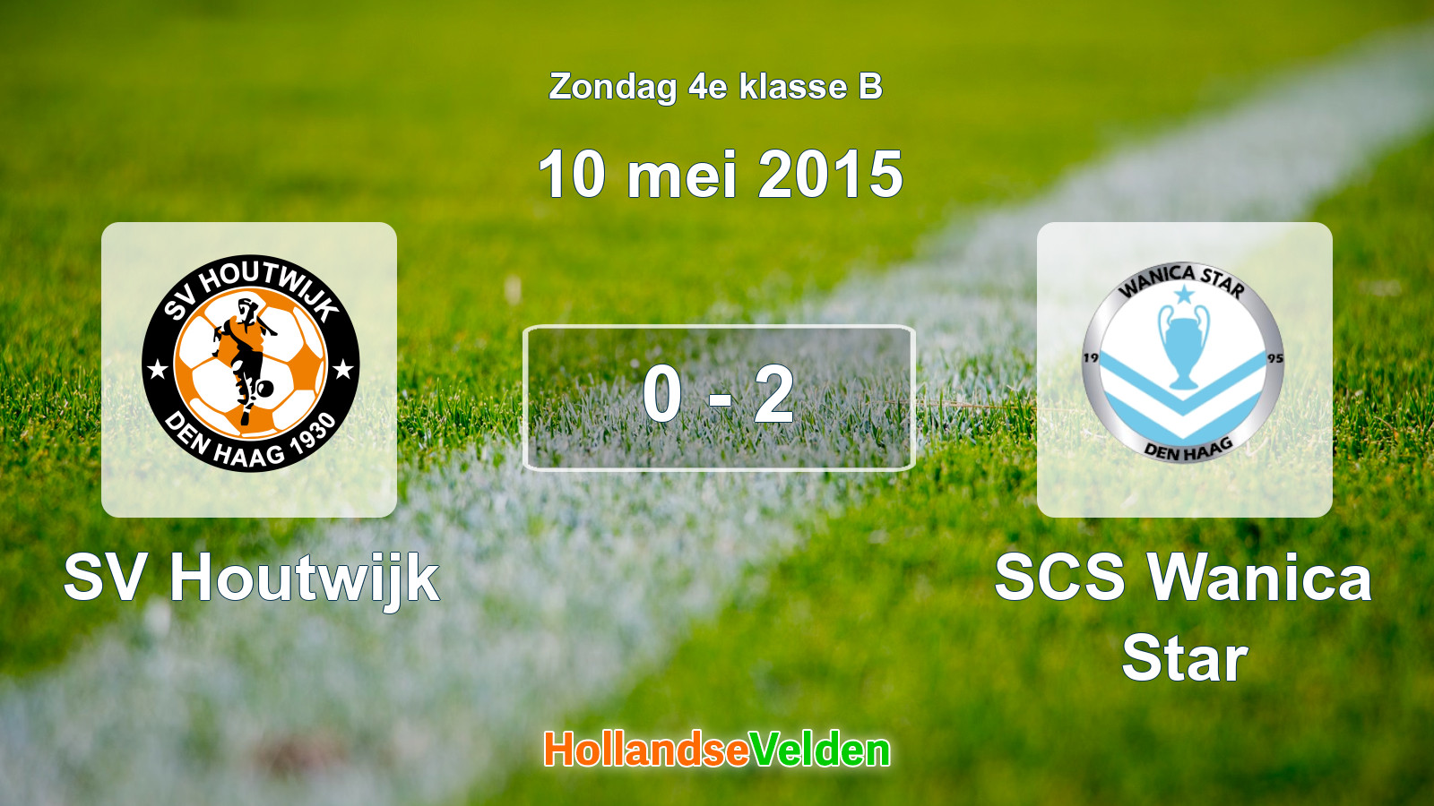 Gespeelde wedstrijd: SV Houtwijk - SCS Wanica Star 0 - 2 (10 mei 2015)
