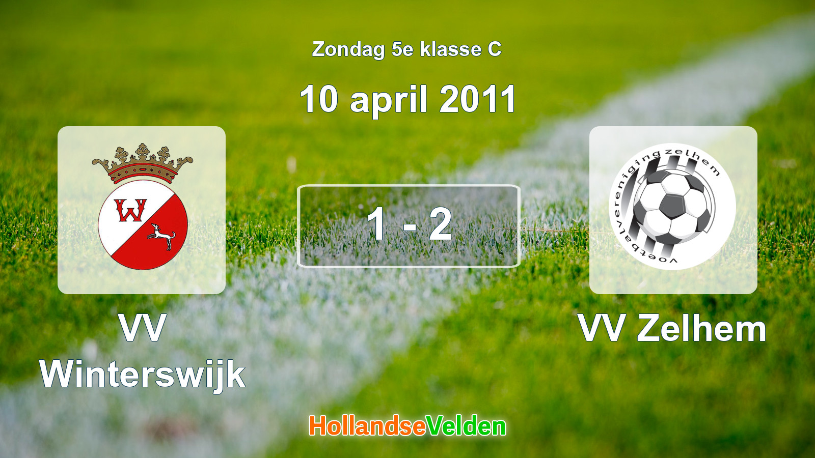 Gespeelde wedstrijd: VV Winterswijk - VV Zelhem 1 - 2 (10 april 2011)