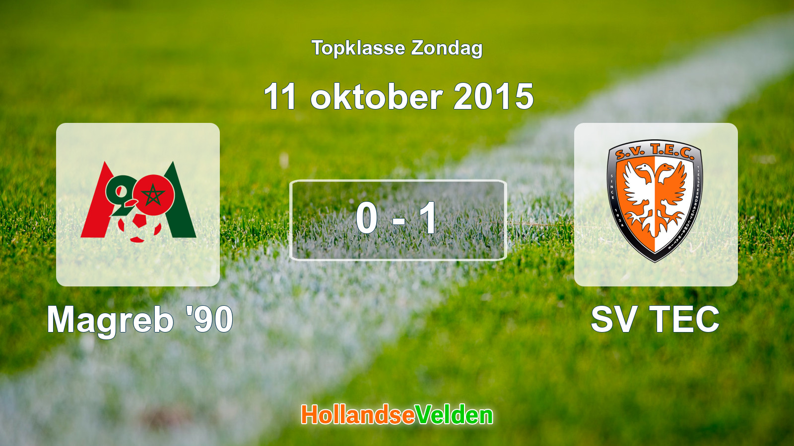 Gespeelde wedstrijd: Magreb '90 - SV TEC 0 - 1 (11 oktober 2015)